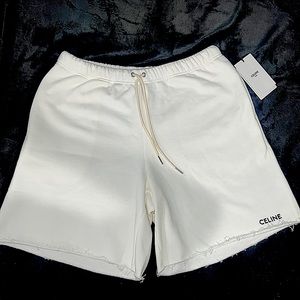 Celine sweat shorts size XL brand new.